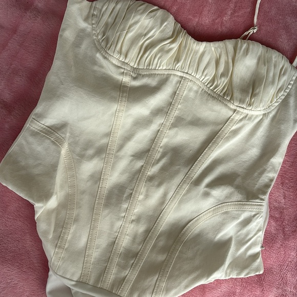 🤍Zara Linen Blend Corset Style Bodysuit - Picture 12 of 12